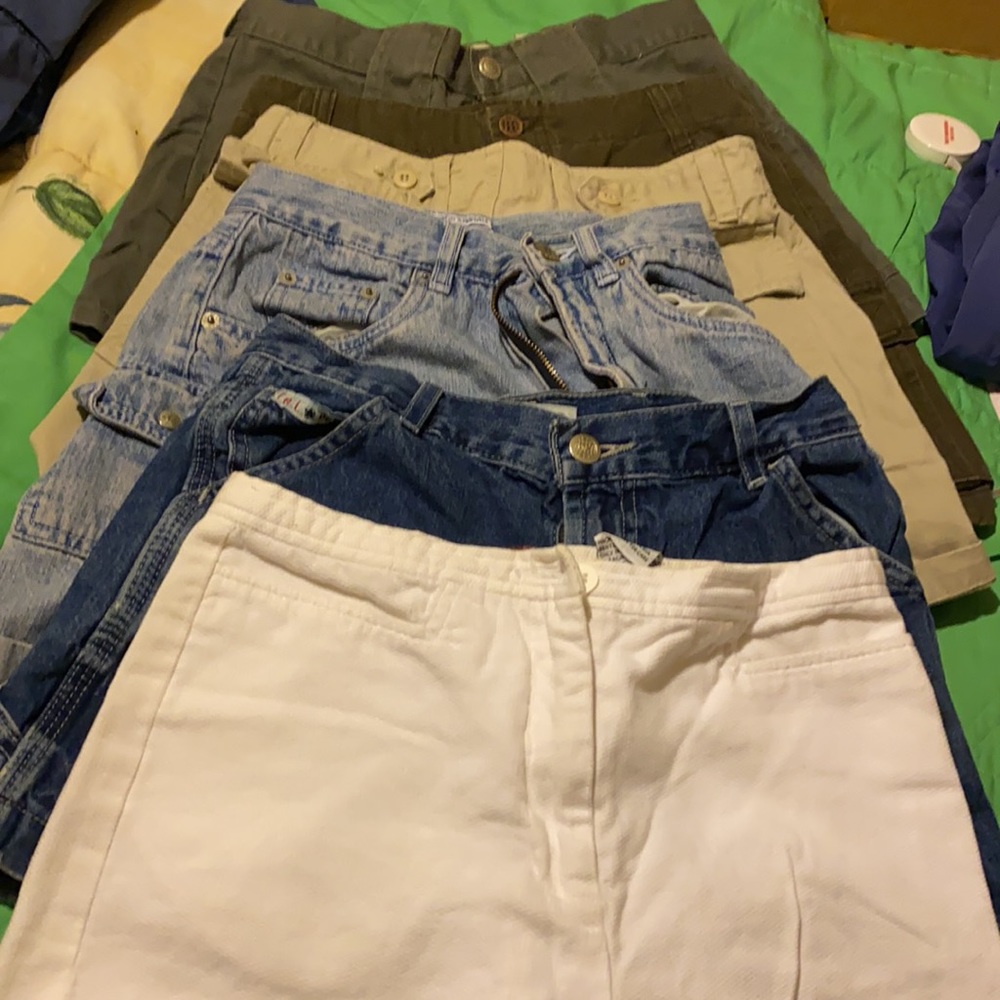 girls shorts 6 pair Talbots, CK, limited Leo chazz
